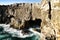 Cliff formation in Cascais called The Boca do Inferno