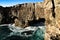 Cliff formation in Cascais called The Boca do Inferno