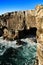 Cliff formation in Cascais called The Boca do Inferno