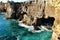 Cliff formation in Cascais called The Boca do Inferno