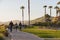 Cliff hotel with ocean view, walkway along the shore, and beautiful landscape at sunset, The Cliffs Hotel and Spa, California