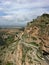 Cliff of near by the suspension bridge or footbridge of Sidi MCid.The geography of the city itself is unique.Constantine one o