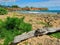 Cliff and Ocean Views along Maha'ulepu Heritage Trail between Shipwrecks Beach and Punahoa Point