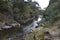 The cliff of the rock gorge that has been cut by the Ovens River