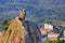Cliff rocks and town panorama, Belogradchik, Bulgaria