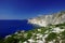 Cliff with rocks, Zakynthos island