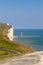 Cliff, sea, sky and lighthouse at Beachy Head