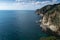 Cliff and sea in Tossa de Mar