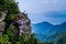 Cliff side with clouds