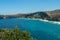 The cliff of Tanjung Ringgit, East Lombok. Panoramic view from the cliff. The hidden germ. High cliffs at the hidden