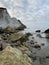 Cliff and tide pools in Avila Beach, CA