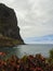 Cliff vertical to ocean in Faial