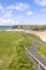 Cliff walk view of beach and cliffs in Ballybunion