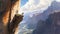 Cliffhanger Quest: Conquering Heights with Determination./n