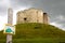 Clifford\'s Tower, York, with L S Lowry painting