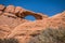 Cliffs and arches of the Moab Desert, Utah, USA. Erosion of stone