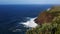 Cliffs and Atlantic ocean view from the observation deck Vigia das Baleias, Terceira.