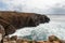 Cliffs of Aviles beach landscape, Asturias, Spain