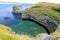 Cliffs and basalt rocks in Arnarstapi, Snaefellsnes peninsula