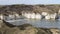 Cliffs and beach at Flamborough Head, Yorkshire, England.