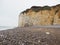 Cliffs and beaches of Normandy in France