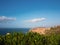 Cliffs in the cape of san Vicente. Sagres, Portugal.