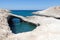 Cliffs, cave and ocean in Papafragas beach