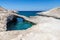 Cliffs, cave and ocean in Papafragas beach