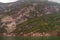 Cliffs with caves near Xiangxicun along Yangtze River, Xiling Gorge, China