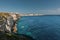 Cliffs and citadel of Bonifacio in Corsica