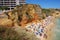 Cliffs at the Dona Ana beach, Algarve coast
