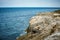 Cliffs of El Morro Castle in Havana, Cuba