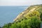 Cliffs of Fiorenzuola di Focara, Pesaro. Color image