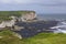 Cliffs at Flamborough Head overlooking the Sea