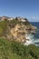 cliffs of lekeitio a sunny day with the blue sea