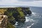 Cliffs of Moher at Hags Head where the Atlantic ocean and Liscanor Bay meet