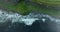 Cliffs of Moher steep precipice, Ireland tourist destination, aerial view 4k