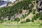 Cliffs and mountains in Spanish Pyrenees.