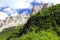 Cliffs and mountains in Spanish Pyrenees.