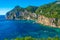 Cliffs near palaiokastritsa at Greek island Corfu