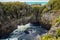 Cliffs in the ocean, blowhole, limestone formation, beautiful New Zealand landscape