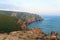 Cliffs over the Atlantic ocean. The westernmost point in Europe.Cape Roca Cabo da Roca, Portugal