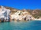 The cliffs of Polyaigos, an island of the Greek Cyclades