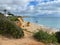 The cliffs of Praia do Alemao beach