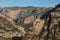 Cliffs and ravines in the Natural Park of the Mountains and Canyons of Guara.