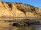 Cliffs with reflections at Torrey Pines State Beach, La Jolla, California