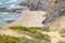 Cliffs, rocks and stairs in Zambujeira do Mar beach