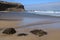 Cliffs of Rocky Eagle Beach. Fuerteventura Island, Spain