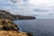 Cliffs and rugged coast in the South of Malta