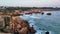 Cliffs on Sao Rafael beach by the Atlantic Ocean, Algarve, Portugal